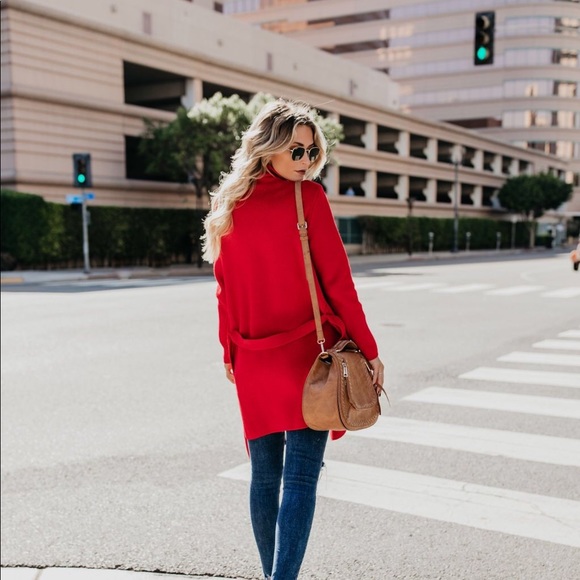 Vibrant Red Coatigan - Picture 4 of 7